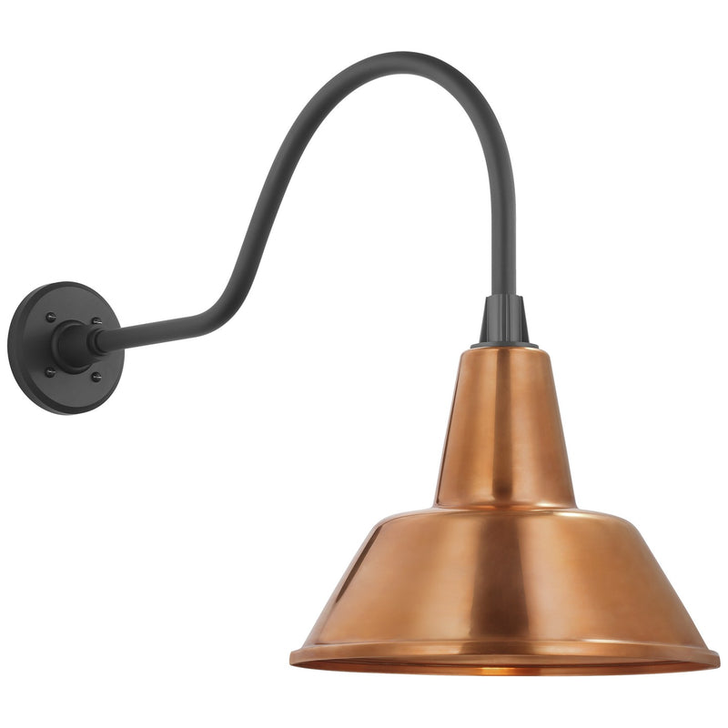 Visual Comfort Signature TOB 2802MBK/S1-SC LED Barn Light, Matte Black