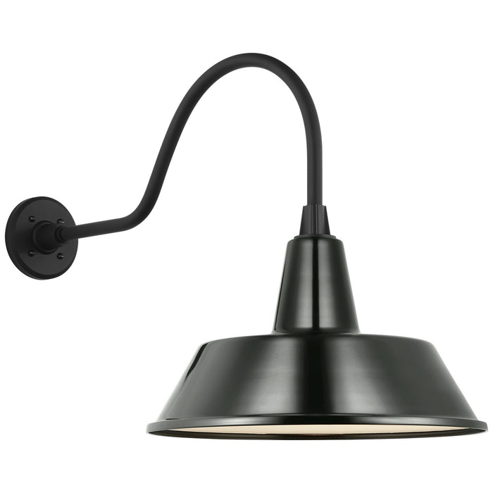 Visual Comfort Signature TOB 2802MBK/S2-G LED Barn Light, Matte Black