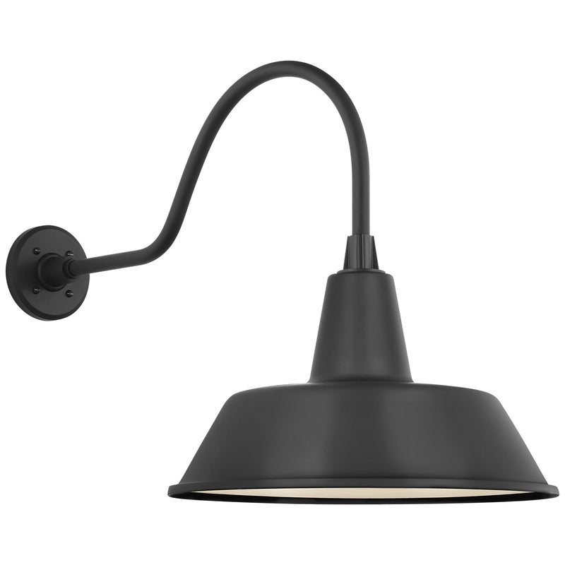 Visual Comfort Signature TOB 2802MBK/S2-MBK LED Barn Light, Matte Black