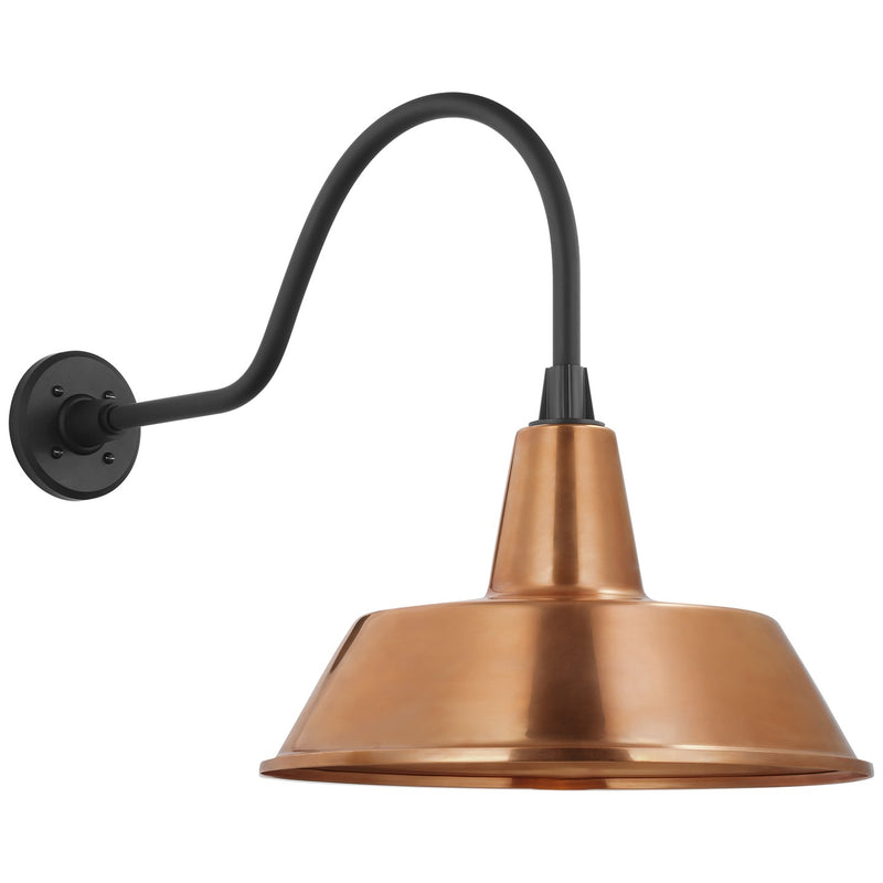 Visual Comfort Signature TOB 2802MBK/S2-SC LED Barn Light, Matte Black