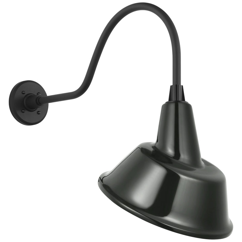 Visual Comfort Signature TOB 2802MBK/S3-G LED Barn Light, Matte Black