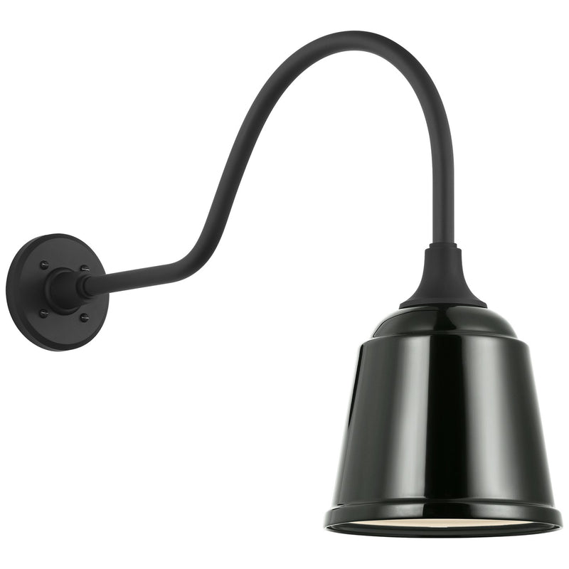 Visual Comfort Signature TOB 2802MBK/S5-G LED Barn Light, Matte Black