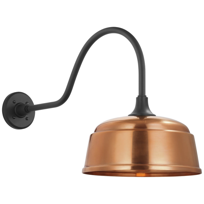 Visual Comfort Signature TOB 2802MBK/S6-SC LED Barn Light, Matte Black