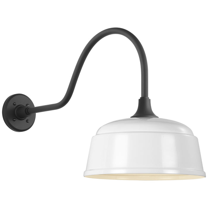 Visual Comfort Signature TOB 2802MBK/S6-WHT LED Barn Light, Matte Black