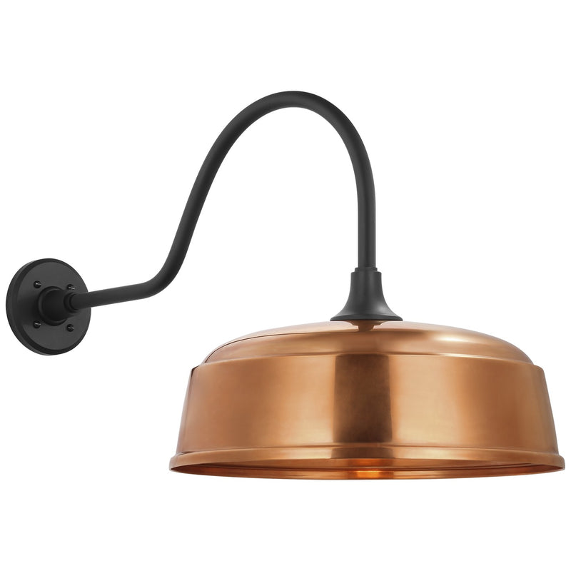 Visual Comfort Signature TOB 2802MBK/S7-SC LED Barn Light, Matte Black