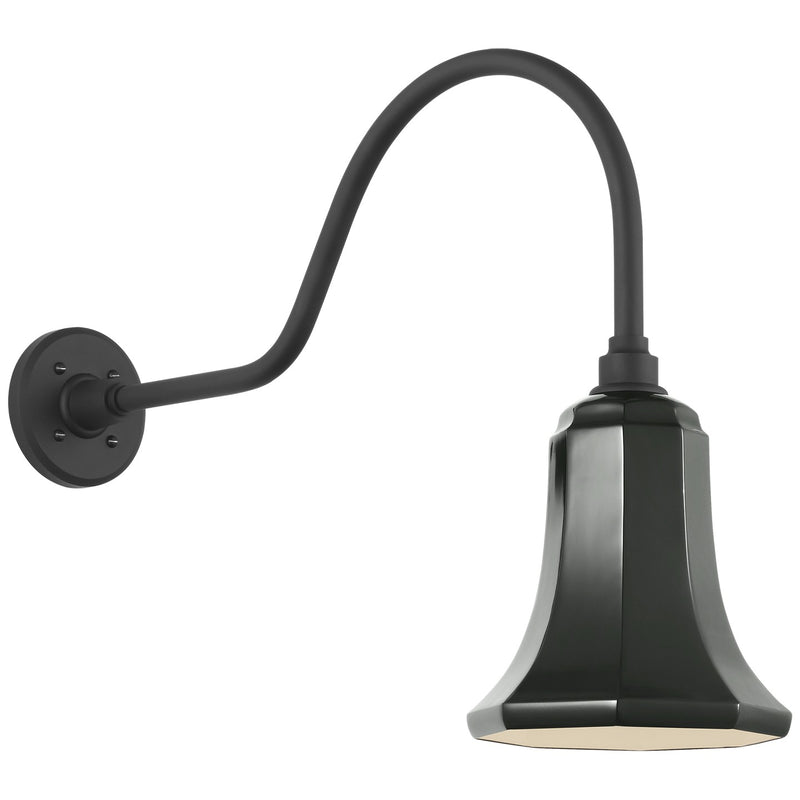 Visual Comfort Signature TOB 2802MBK/S8-G LED Barn Light, Matte Black