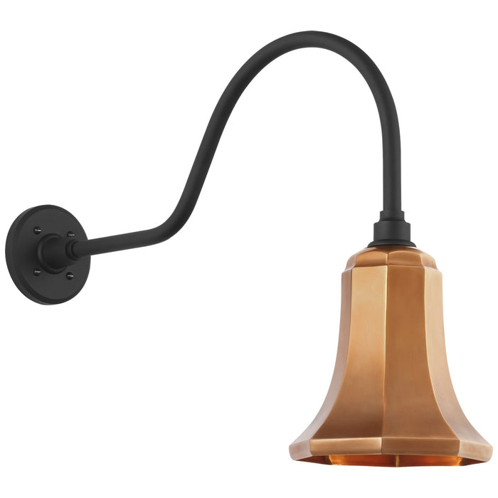 Visual Comfort Signature TOB 2802MBK/S8-SC LED Barn Light, Matte Black