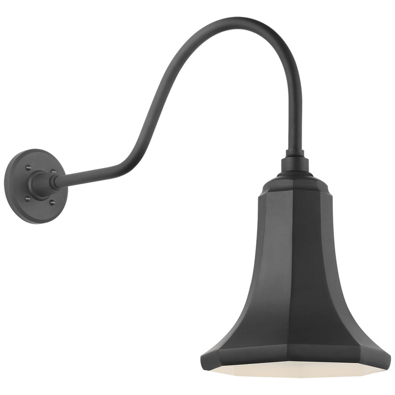 Visual Comfort Signature TOB 2802MBK/S9-MBK LED Barn Light, Matte Black