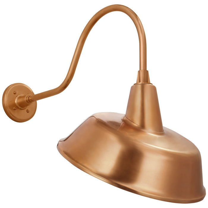 Visual Comfort Signature TOB 2802SC/S4-SC LED Barn Light, Soft Copper