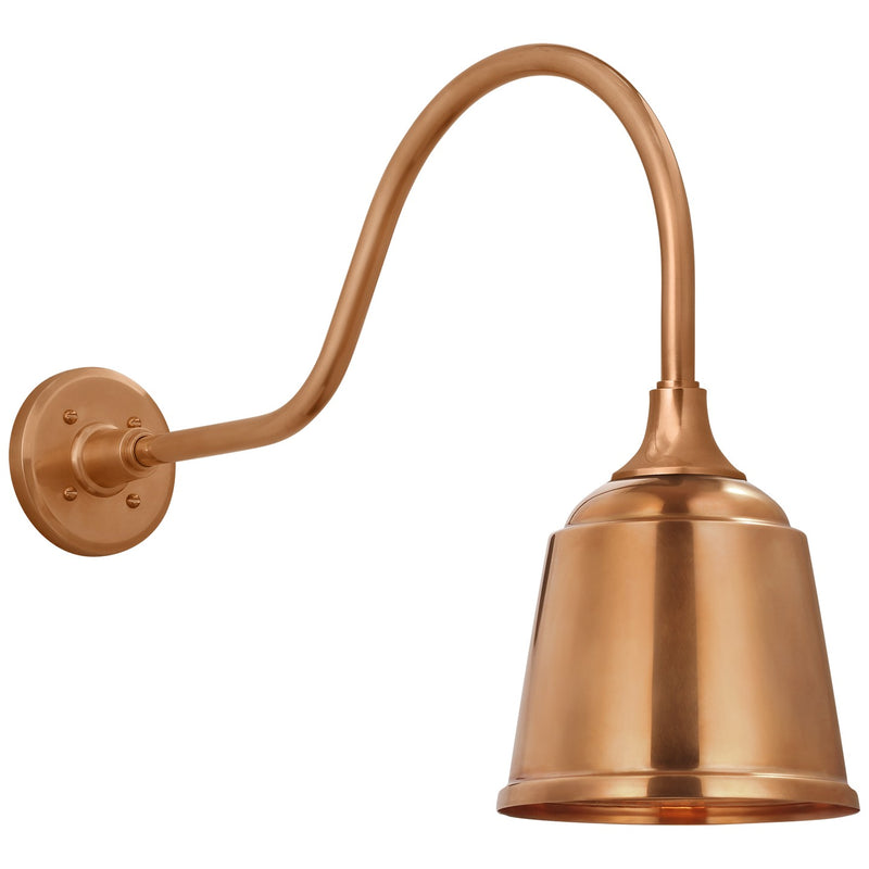 Visual Comfort Signature TOB 2802SC/S5-SC LED Barn Light, Soft Copper