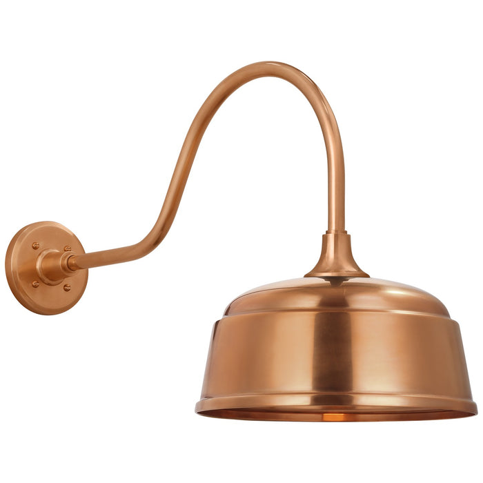 Visual Comfort Signature TOB 2802SC/S6-SC LED Barn Light, Soft Copper