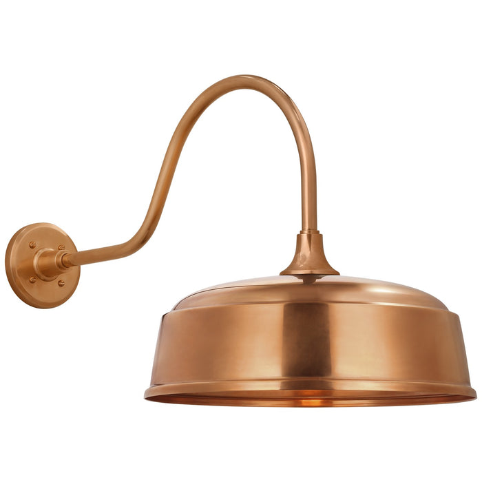 Visual Comfort Signature TOB 2802SC/S7-SC LED Barn Light, Soft Copper