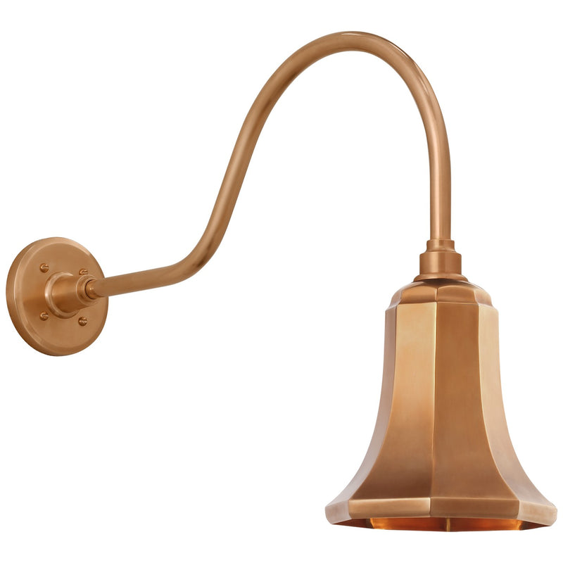 Visual Comfort Signature TOB 2802SC/S8-SC LED Barn Light, Soft Copper