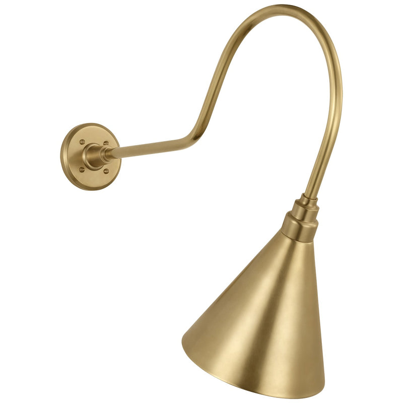 Visual Comfort Signature TOB 2803HAB/S10-HAB LED Barn Light, Hand-Rubbed Antique Brass