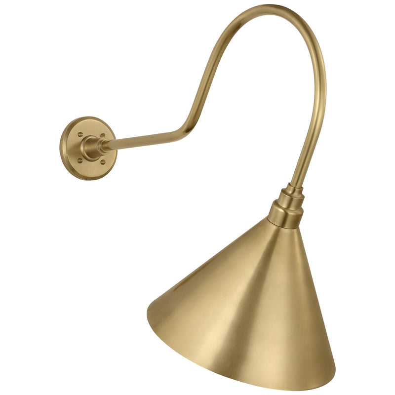 Visual Comfort Signature TOB 2803HAB/S11-HAB LED Barn Light, Hand-Rubbed Antique Brass