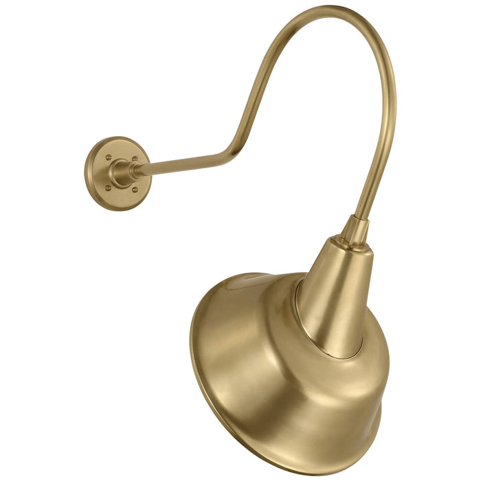 Visual Comfort Signature TOB 2803HAB/S3-HAB LED Barn Light, Hand-Rubbed Antique Brass