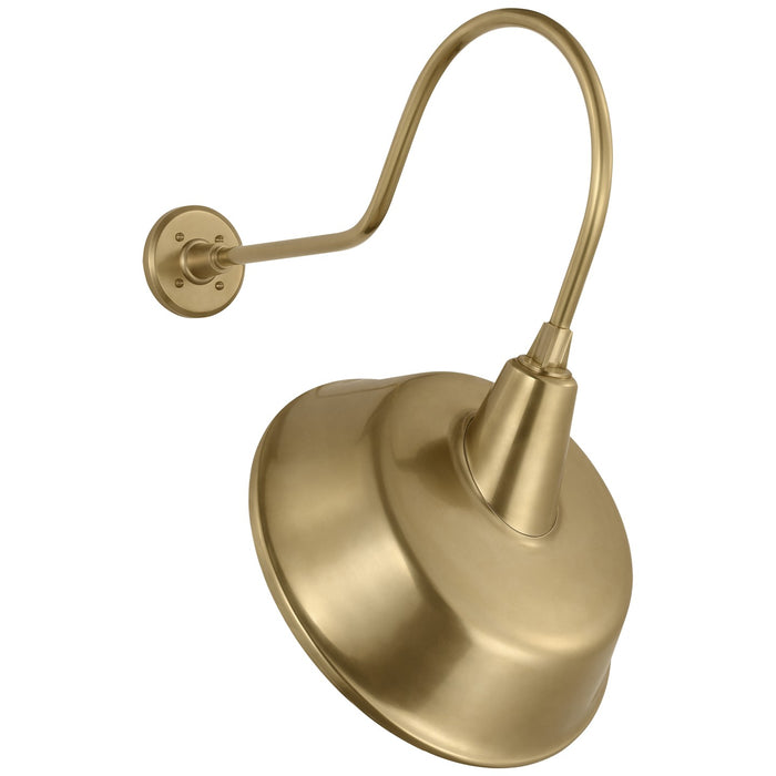 Visual Comfort Signature TOB 2803HAB/S4-HAB LED Barn Light, Hand-Rubbed Antique Brass