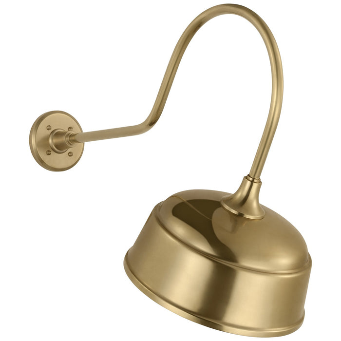 Visual Comfort Signature TOB 2803HAB/S6-HAB LED Barn Light, Hand-Rubbed Antique Brass