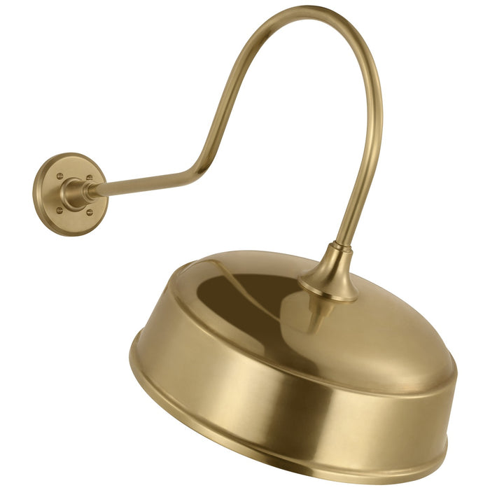 Visual Comfort Signature TOB 2803HAB/S7-HAB LED Barn Light, Hand-Rubbed Antique Brass