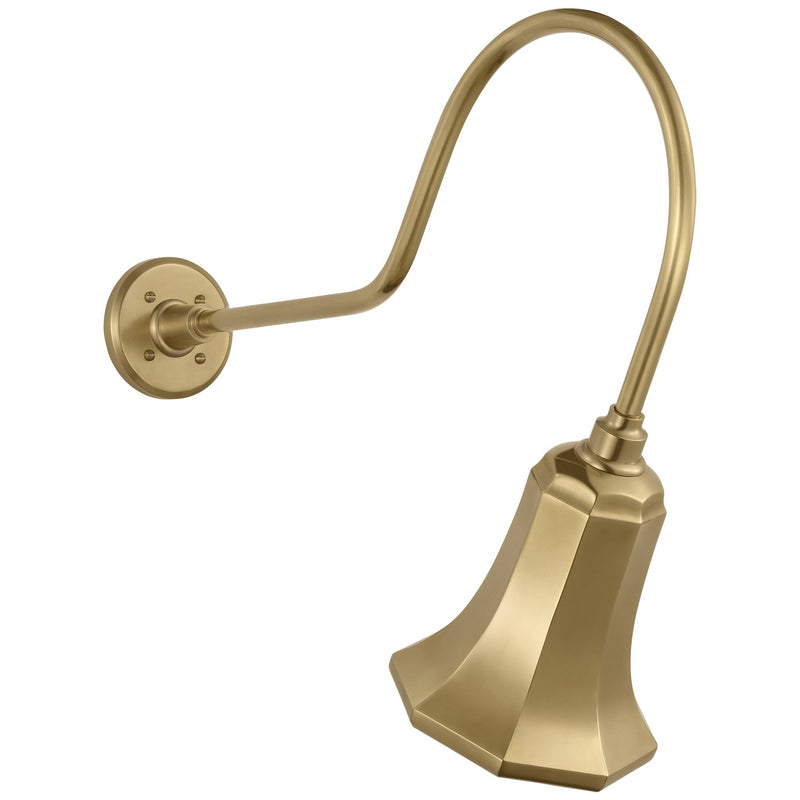 Visual Comfort Signature TOB 2803HAB/S8-HAB LED Barn Light, Hand-Rubbed Antique Brass