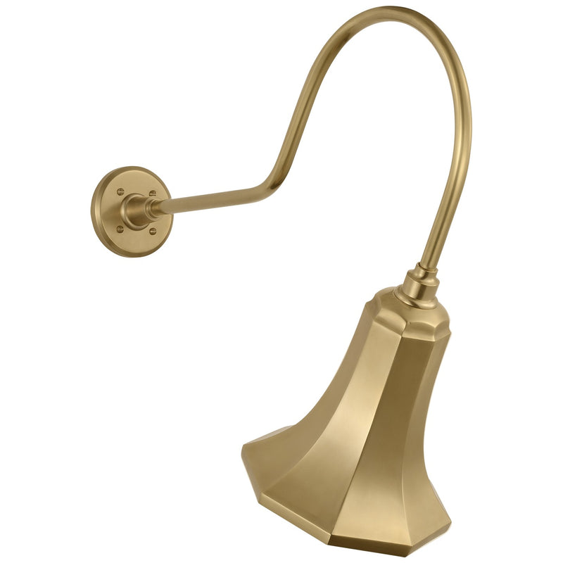 Visual Comfort Signature TOB 2803HAB/S9-HAB LED Barn Light, Hand-Rubbed Antique Brass