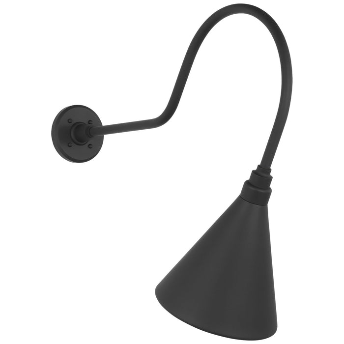 Visual Comfort Signature TOB 2803MBK/S10-MBK LED Barn Light, Matte Black