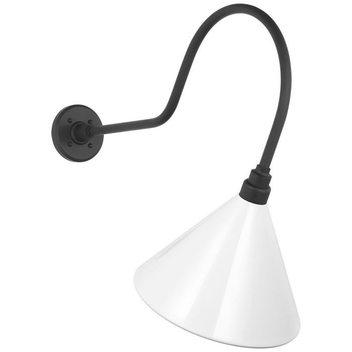 Visual Comfort Signature TOB 2803MBK/S11-WHT LED Barn Light, Matte Black