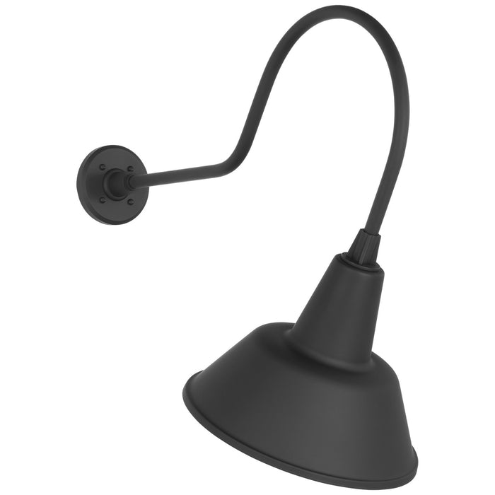 Visual Comfort Signature TOB 2803MBK/S1-MBK LED Barn Light, Matte Black