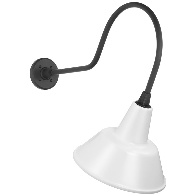 Visual Comfort Signature TOB 2803MBK/S1-WHT LED Barn Light, Matte Black