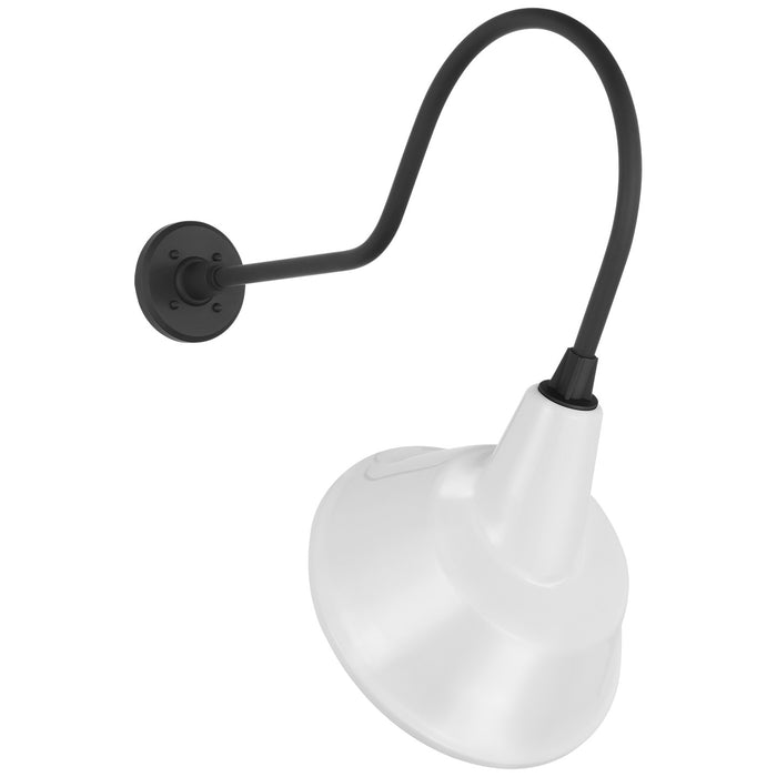 Visual Comfort Signature TOB 2803MBK/S3-WHT LED Barn Light, Matte Black