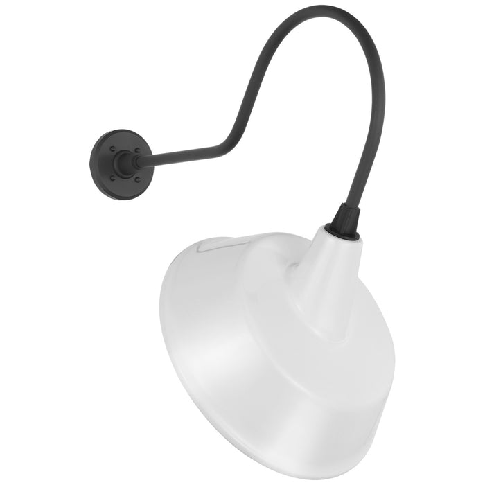 Visual Comfort Signature TOB 2803MBK/S4-WHT LED Barn Light, Matte Black