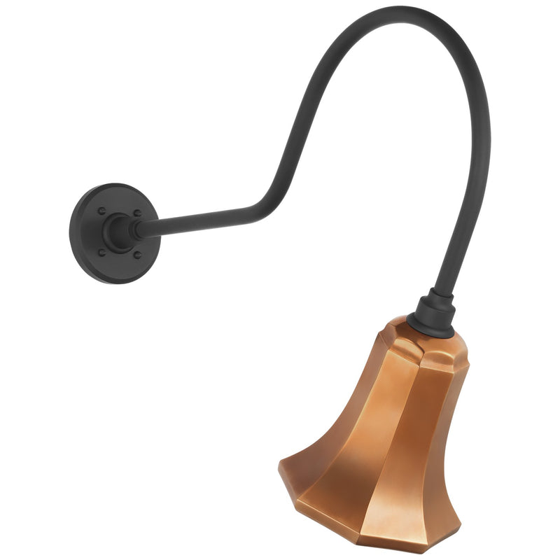 Visual Comfort Signature TOB 2803MBK/S8-SC LED Barn Light, Matte Black