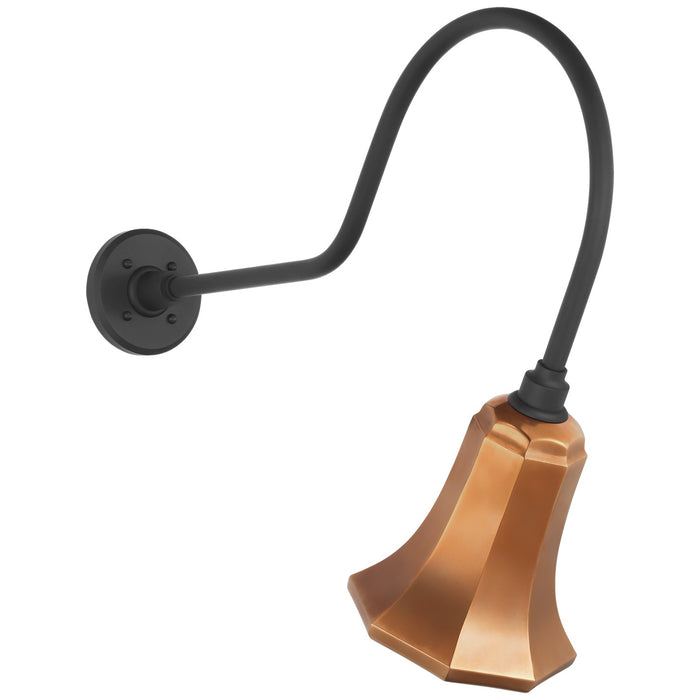 Visual Comfort Signature TOB 2803MBK/S8-SC LED Barn Light, Matte Black