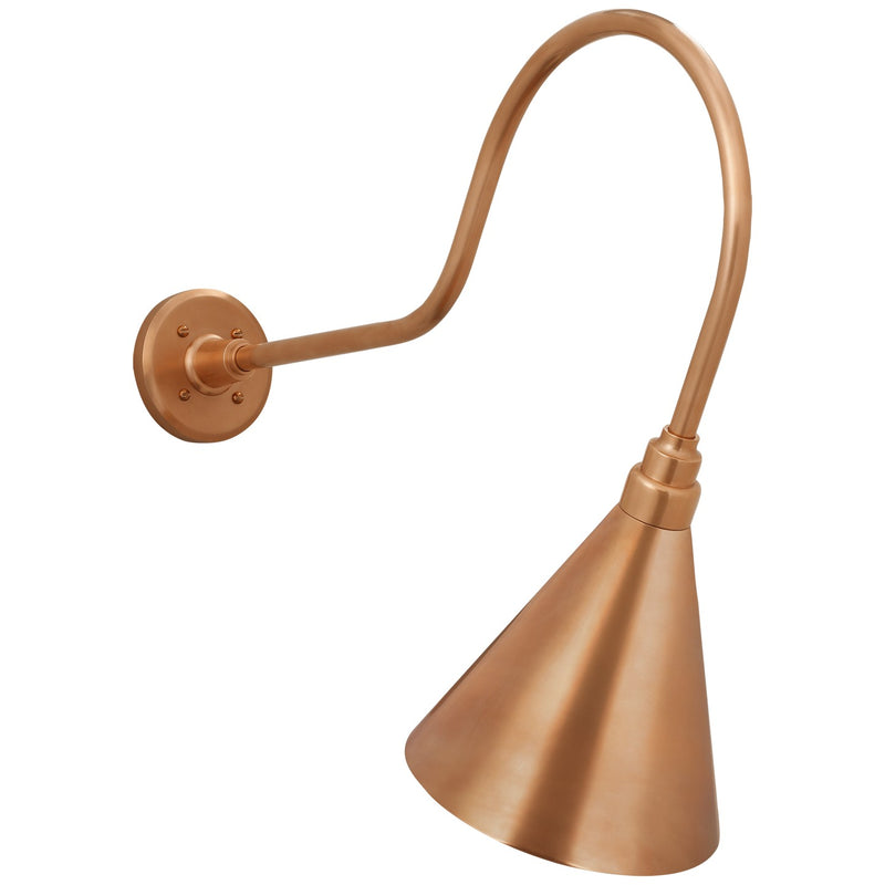 Visual Comfort Signature TOB 2803SC/S10-SC LED Barn Light, Soft Copper