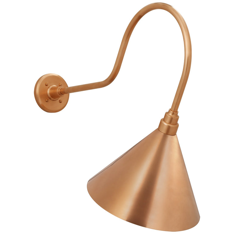 Visual Comfort Signature TOB 2803SC/S11-SC LED Barn Light, Soft Copper