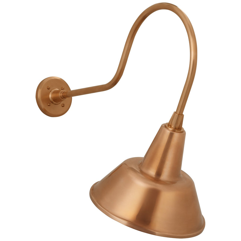 Visual Comfort Signature TOB 2803SC/S1-SC LED Barn Light, Soft Copper