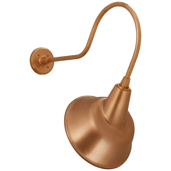 Visual Comfort Signature TOB 2803SC/S3-SC LED Barn Light, Soft Copper