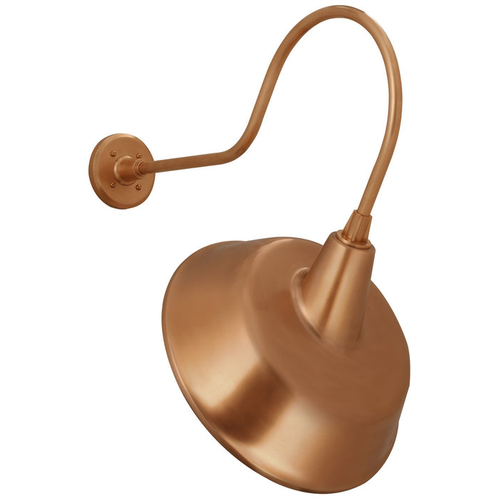 Visual Comfort Signature TOB 2803SC/S4-SC LED Barn Light, Soft Copper