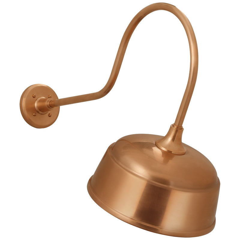Visual Comfort Signature TOB 2803SC/S6-SC LED Barn Light, Soft Copper