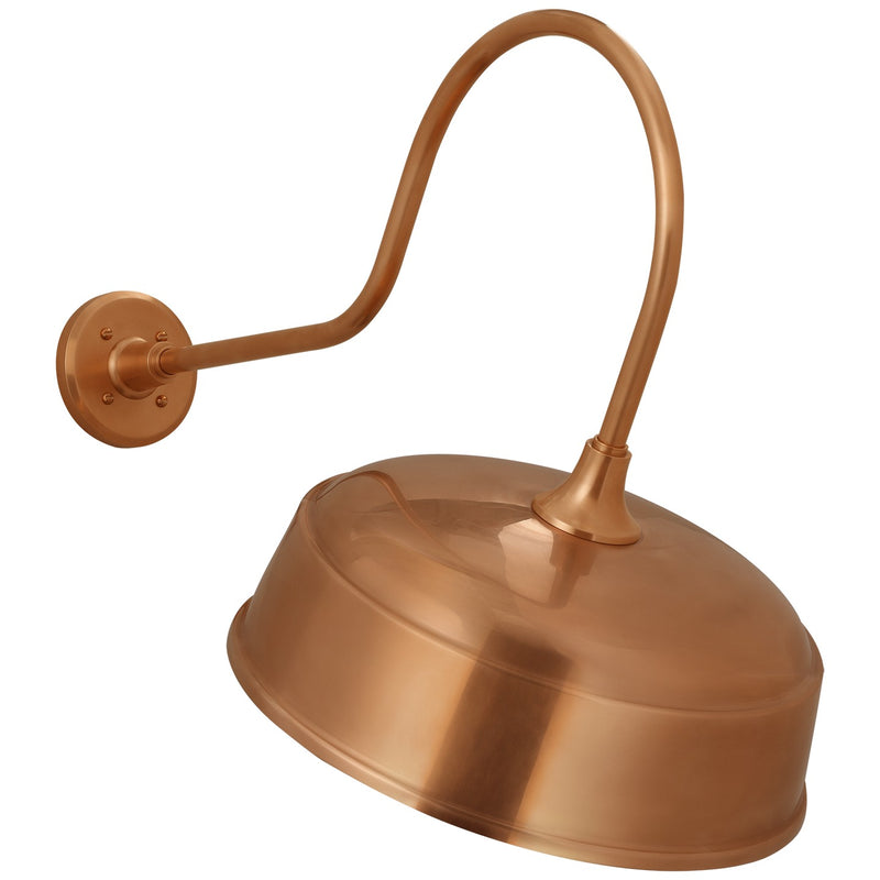 Visual Comfort Signature TOB 2803SC/S7-SC LED Barn Light, Soft Copper