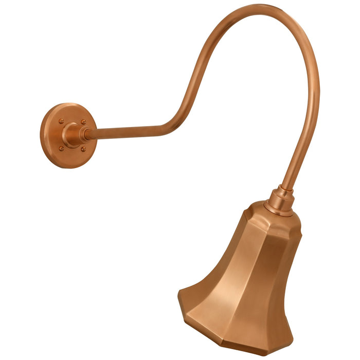 Visual Comfort Signature TOB 2803SC/S8-SC LED Barn Light, Soft Copper