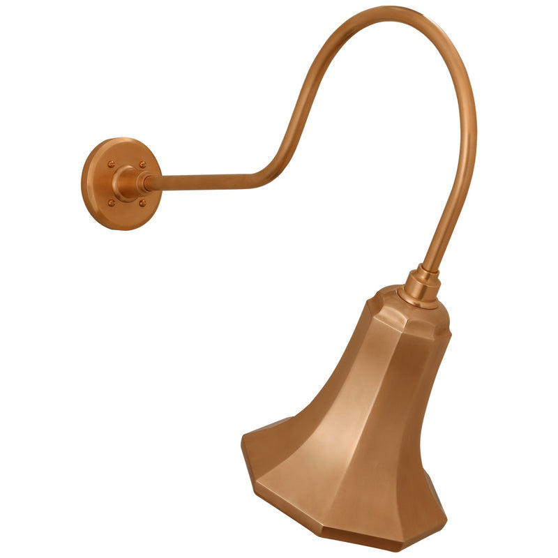 Visual Comfort Signature TOB 2803SC/S9-SC LED Barn Light, Soft Copper