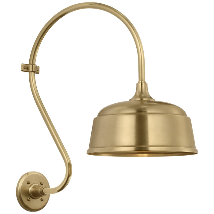 Visual Comfort Signature TOB 2804HAB/S6-HAB LED Barn Light, Hand-Rubbed Antique Brass