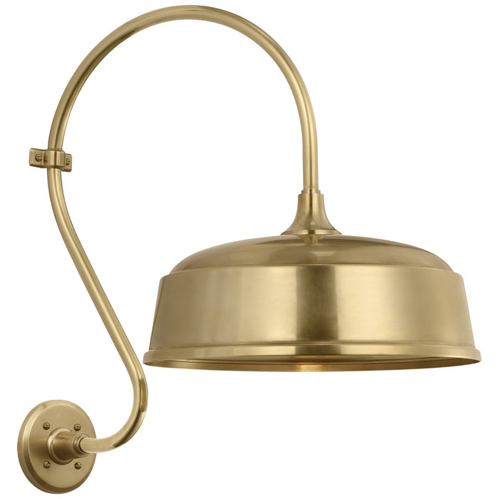 Visual Comfort Signature TOB 2804HAB/S7-HAB LED Barn Light, Hand-Rubbed Antique Brass