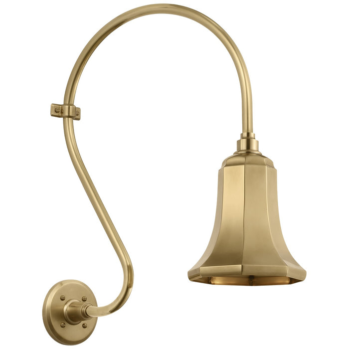 Visual Comfort Signature TOB 2804HAB/S8-HAB LED Barn Light, Hand-Rubbed Antique Brass