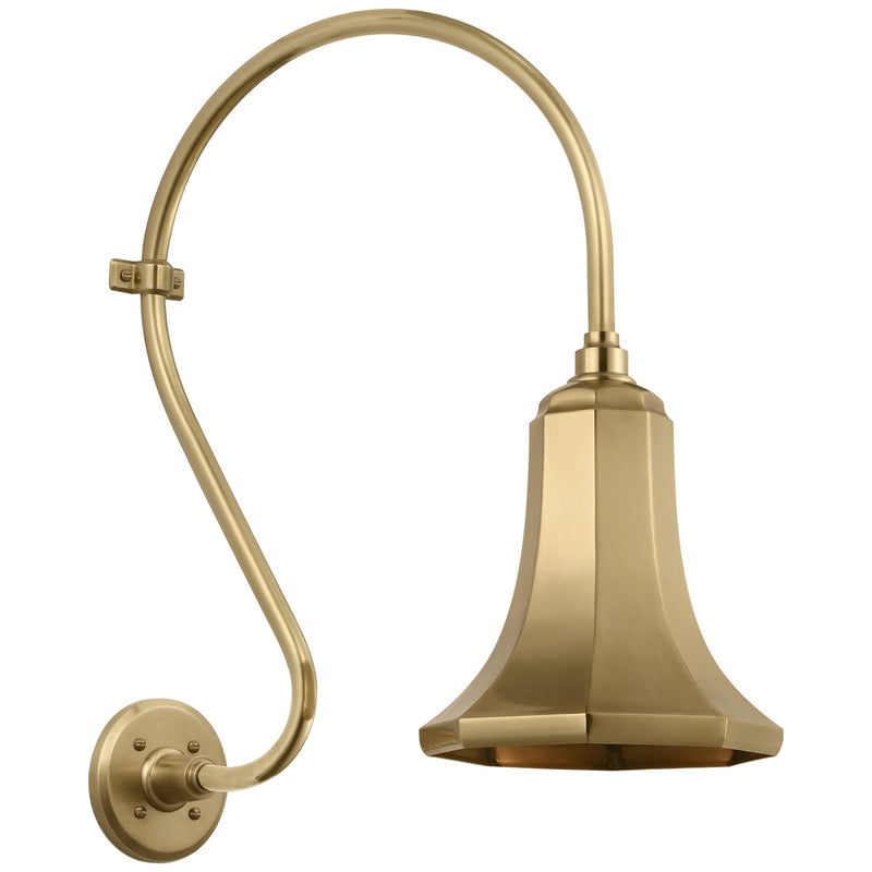 Visual Comfort Signature TOB 2804HAB/S9-HAB LED Barn Light, Hand-Rubbed Antique Brass