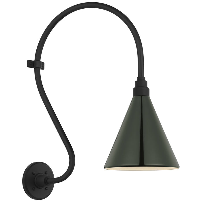 Visual Comfort Signature TOB 2804MBK/S10-G LED Barn Light, Matte Black