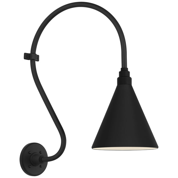 Visual Comfort Signature TOB 2804MBK/S10-MBK LED Barn Light, Matte Black