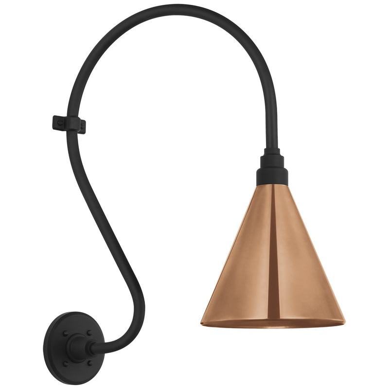 Visual Comfort Signature TOB 2804MBK/S10-SC LED Barn Light, Matte Black