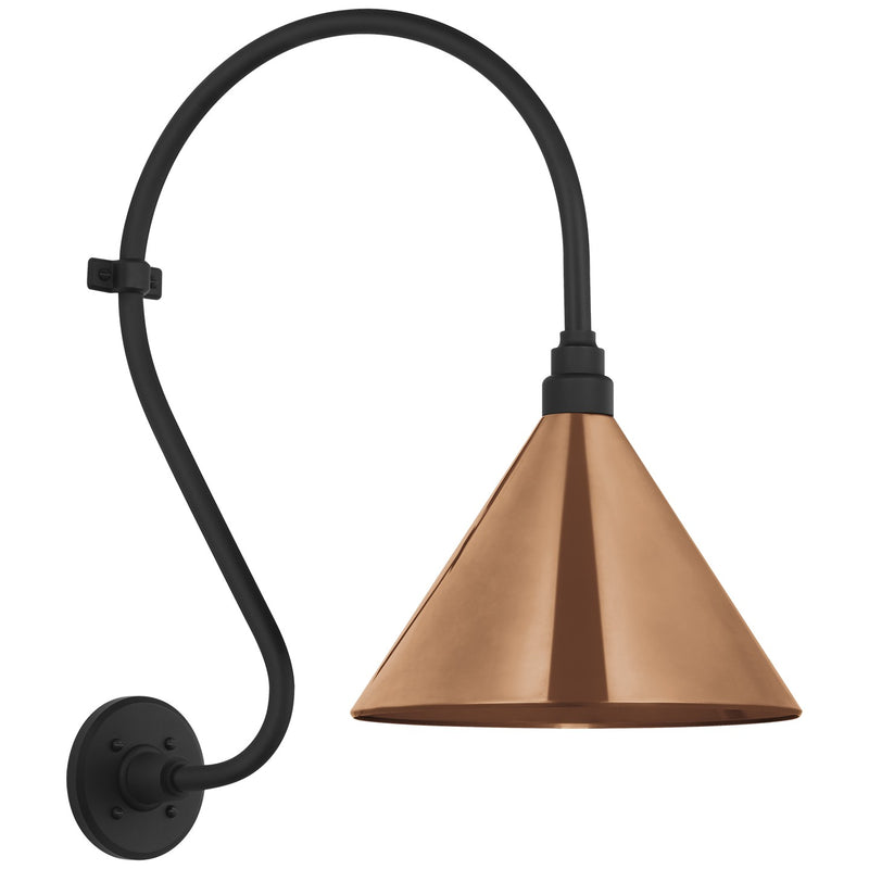 Visual Comfort Signature TOB 2804MBK/S11-SC LED Barn Light, Matte Black